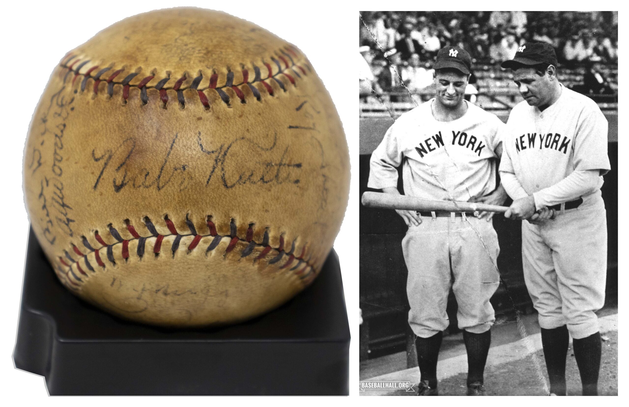 Babe ruth autographed baseball