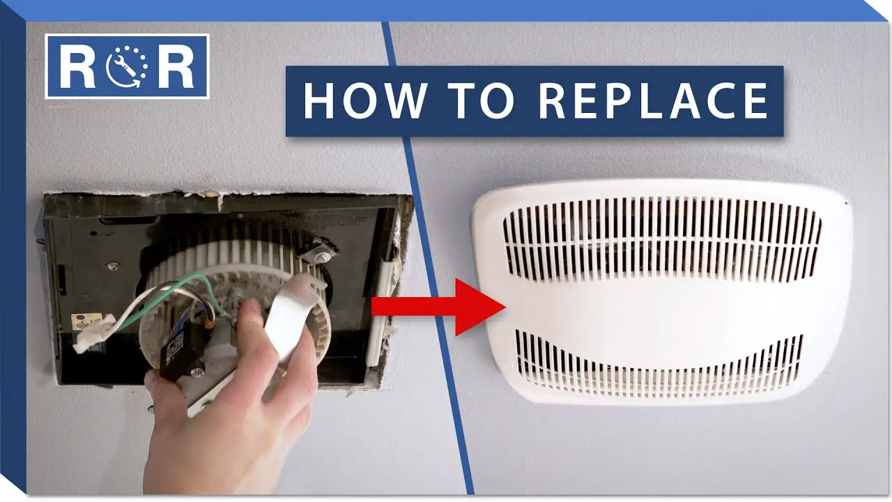 Bathroom exhaust fan motor replacement